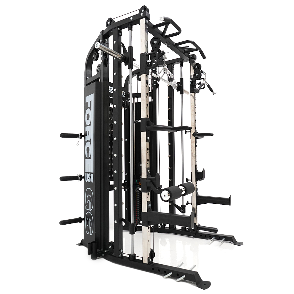 Force USA G6 All-In-One Trainer - Rack, Smith Machine, Multifonction + Poulie double réglable